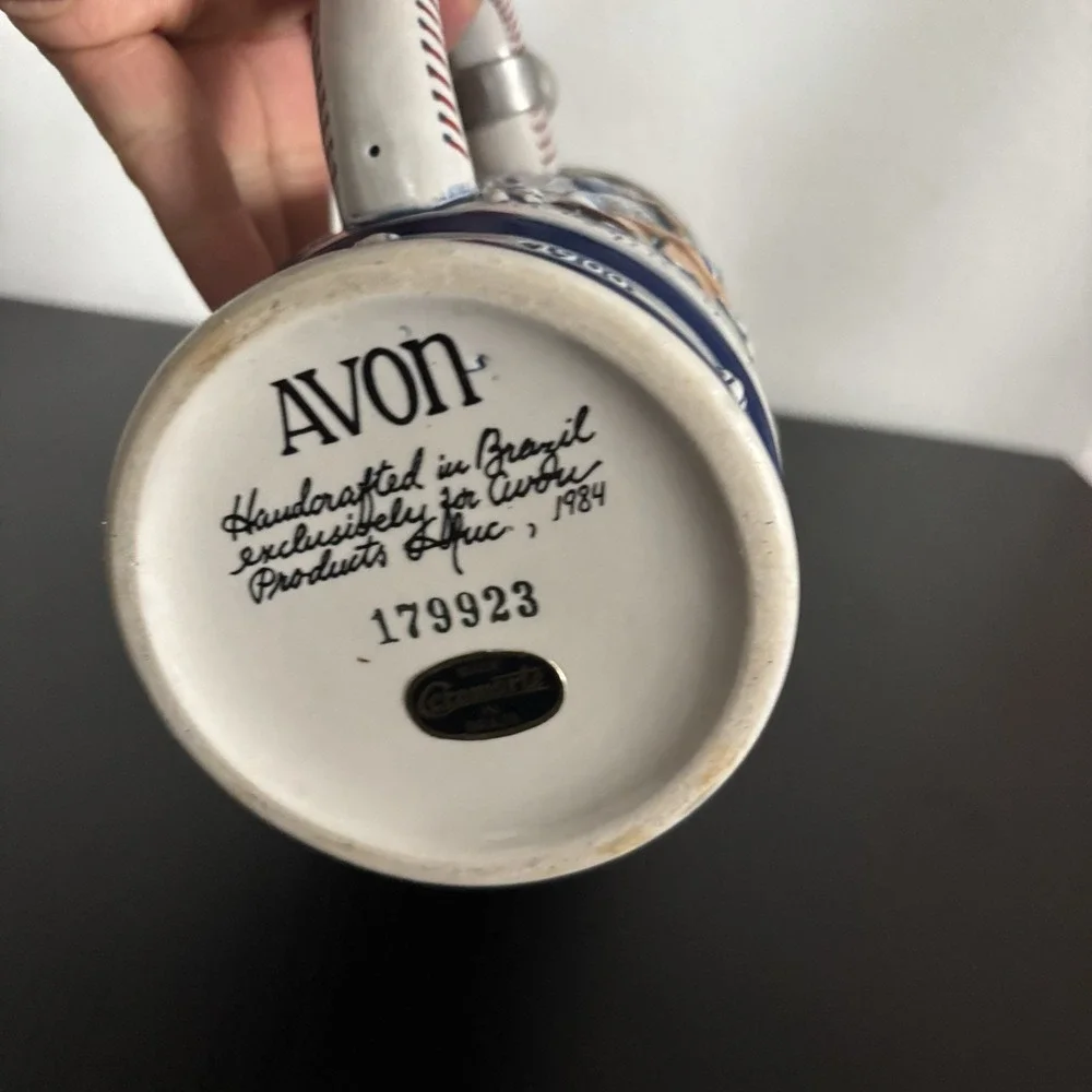 Avon‎ Great American Baseball Ceramic Stein Vintage 1984